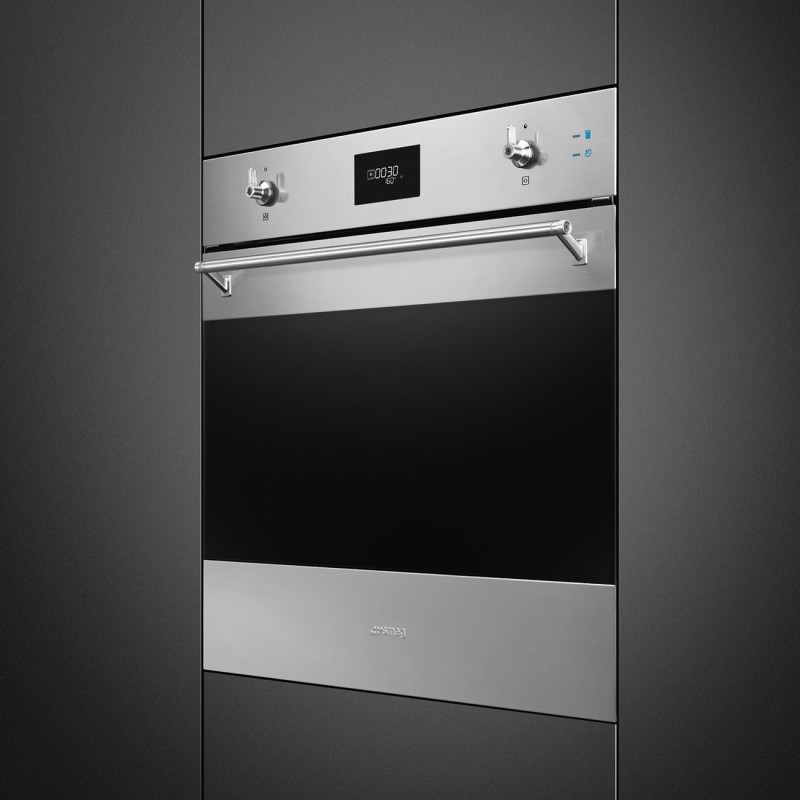 Horno Smeg SOP6301S2X, de vapor con func