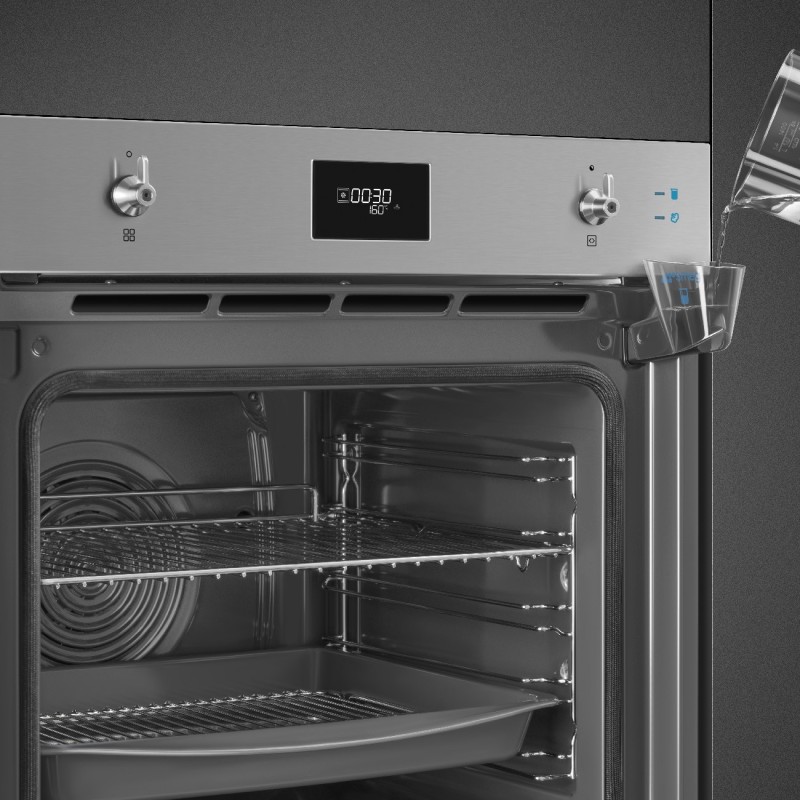 Horno Smeg SOP6301S2X, de vapor con func