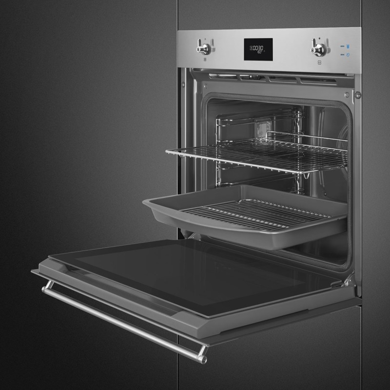 Horno Smeg SOP6301S2X, de vapor con func