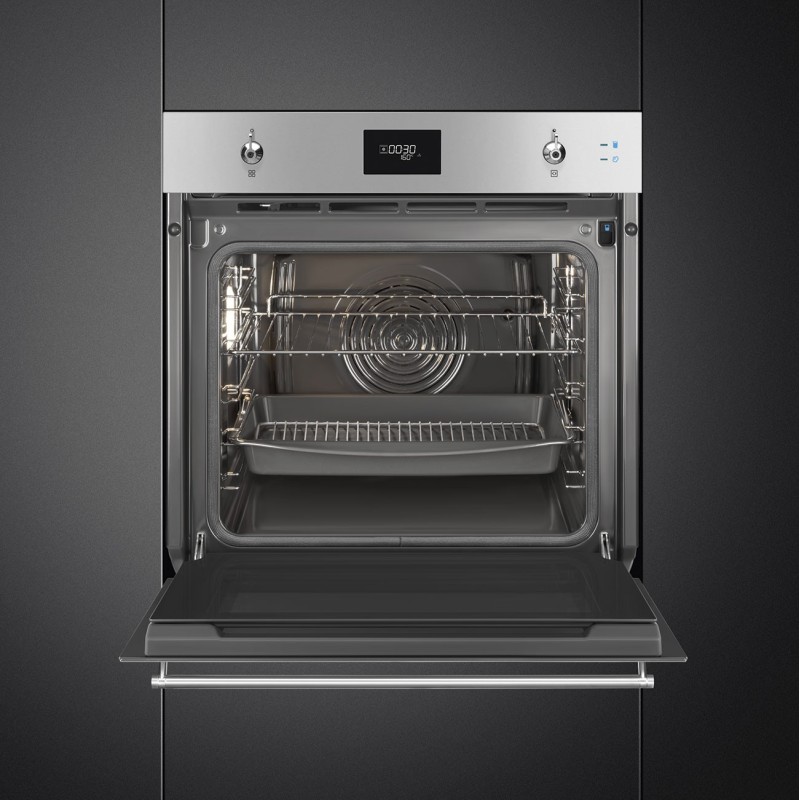 Horno Smeg SOP6301S2X, de vapor con func