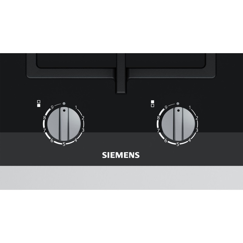 Siemens iQ700 ER3A6BB70 hobs Negro Integrado 30 cm Encimera de gas 2 zona(s)