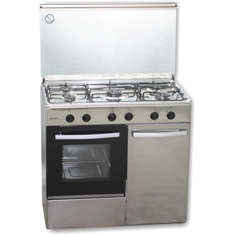Cocina Rommer CH936XPBINOX, Inox, Butano, Portabom