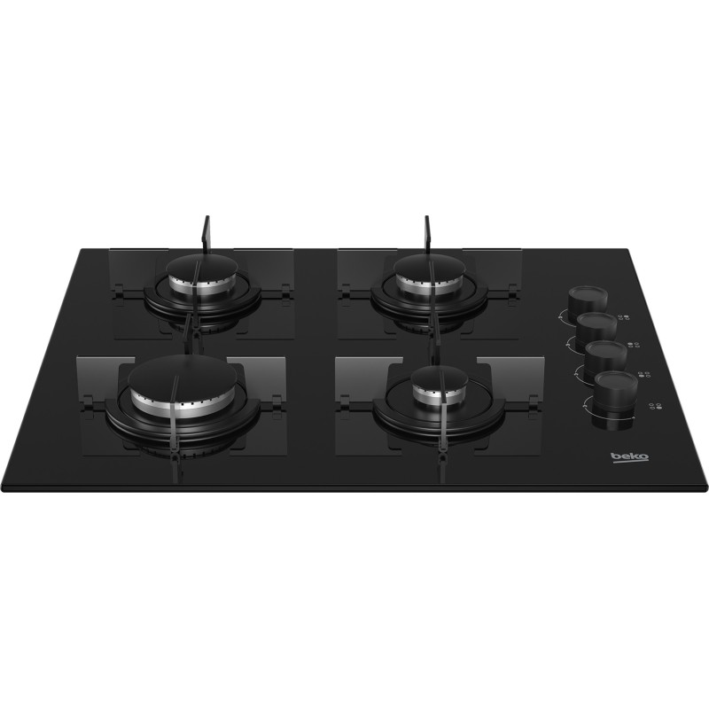 Placa Beko HING64120SB, GAS CRISTAL 65cm