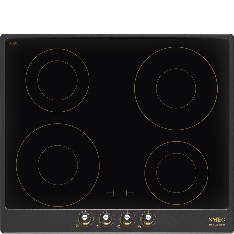 Induccion Smeg SI764AOM,  Cortina color 