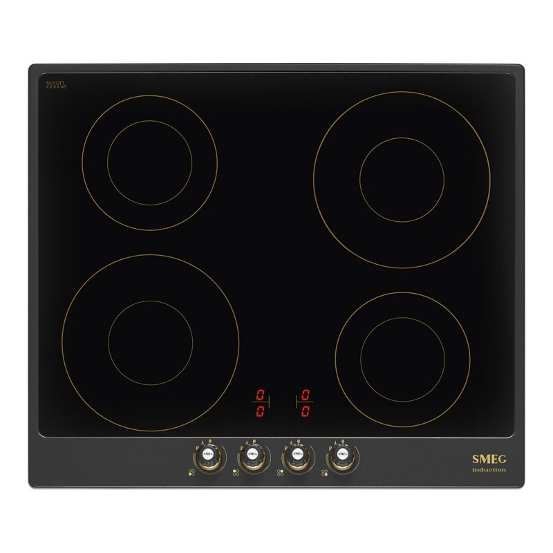 Induccion Smeg SI764AOM,  Cortina color 