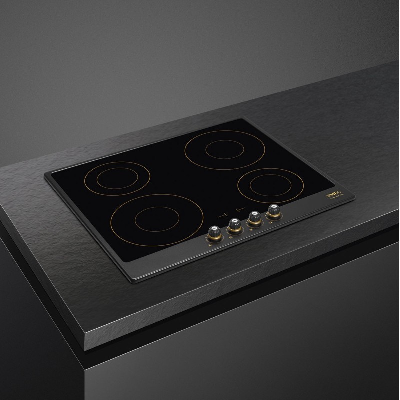 Induccion Smeg SI764AOM,  Cortina color 