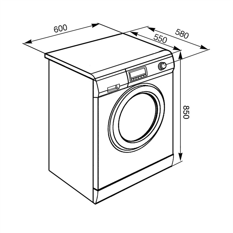 Lavaseca Smeg LSF147E, Libre Instalación