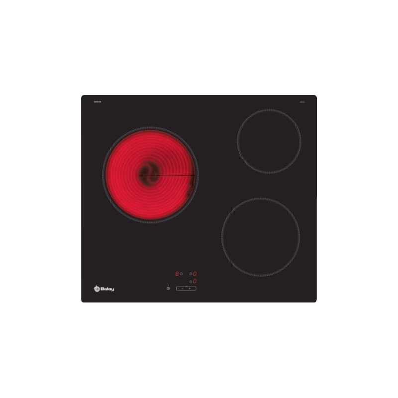 Balay 3EB764EN hobs Negro Integrado 59.2 cm Cerámico 3 zona(s)