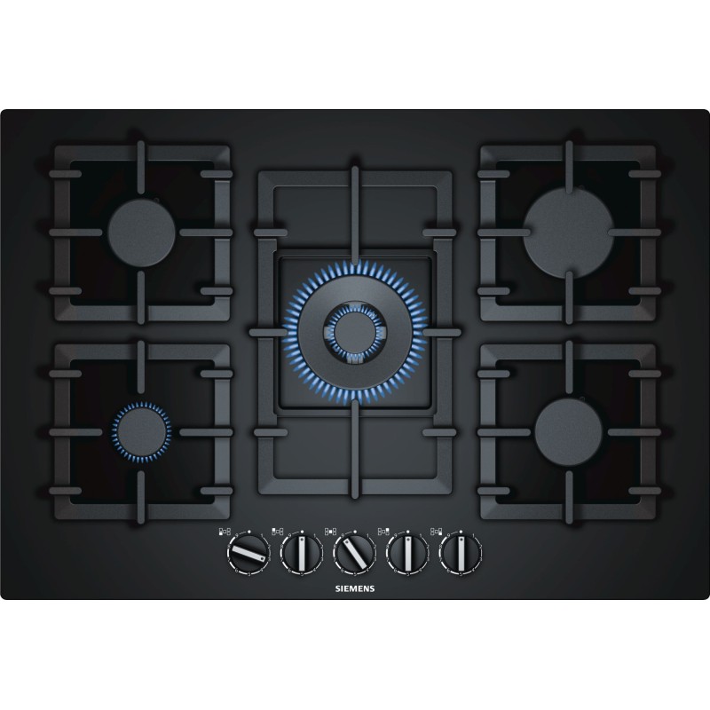 Placa Siemens EP7A6QB90, Gas, Encastrable, 75 cm.