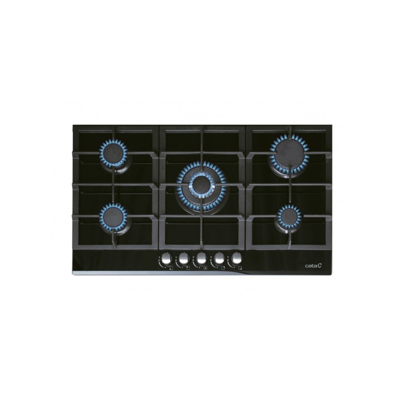 Placa Cata LCI-9041 BK, 5 quemadores de 