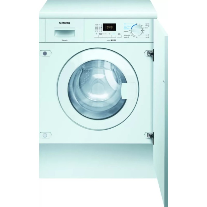 Siemens iQ300 WK12D322ES lavadora-secadora Integrado Carga frontal Blanco E