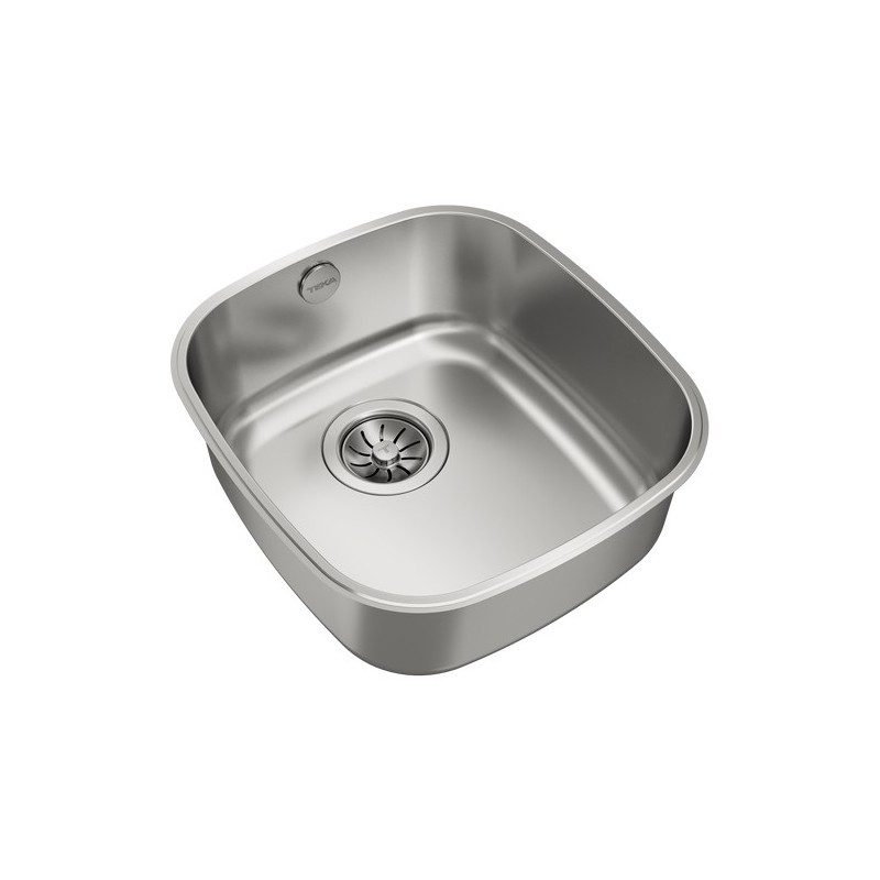 Teka BE 34.37 Fregadero encastrado bajo encimera Rectangular Acero inoxidable