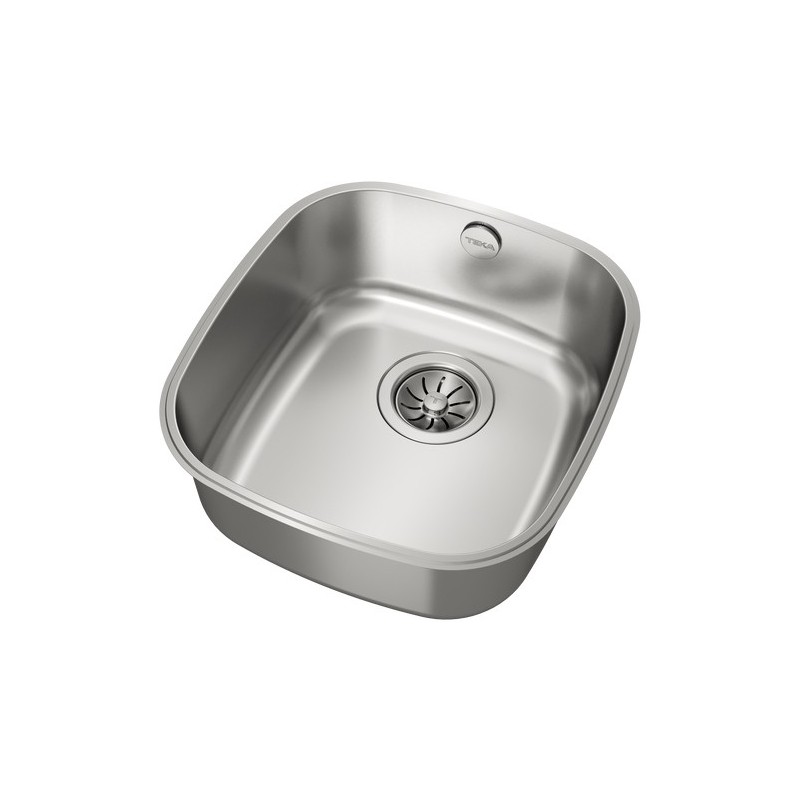 Teka BE 34.37 Fregadero encastrado bajo encimera Rectangular Acero inoxidable