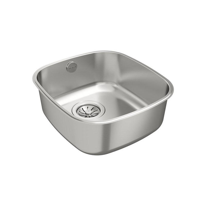 Teka BE 34.37 Fregadero encastrado bajo encimera Rectangular Acero inoxidable