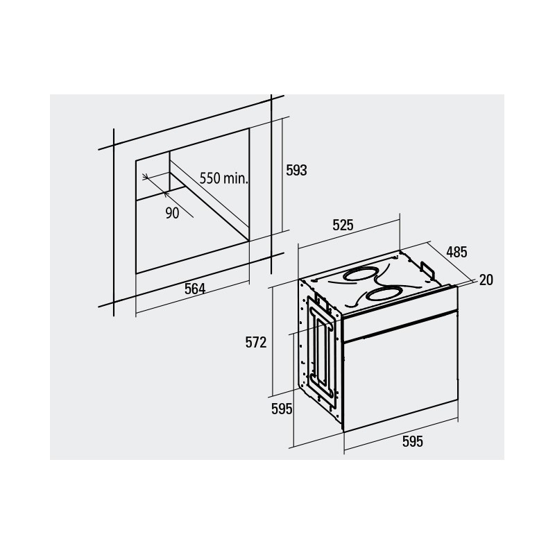 Horno Cata CDP-780 AS BK, Horno multifun