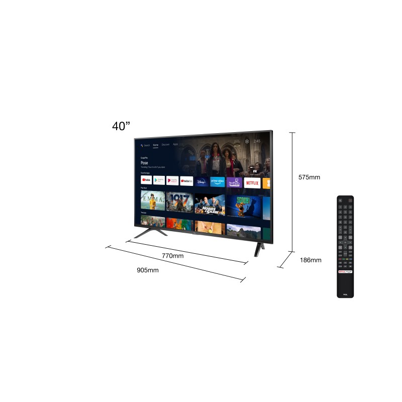 Led TCL 43S5200, 43 " HD HDR TV with Android Tv, t