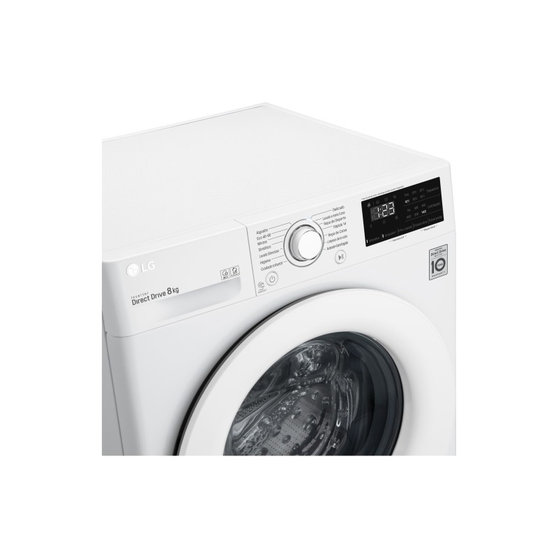 LG F4WV3008N3W lavadora Carga frontal 8 kg 1400 RPM Blanco