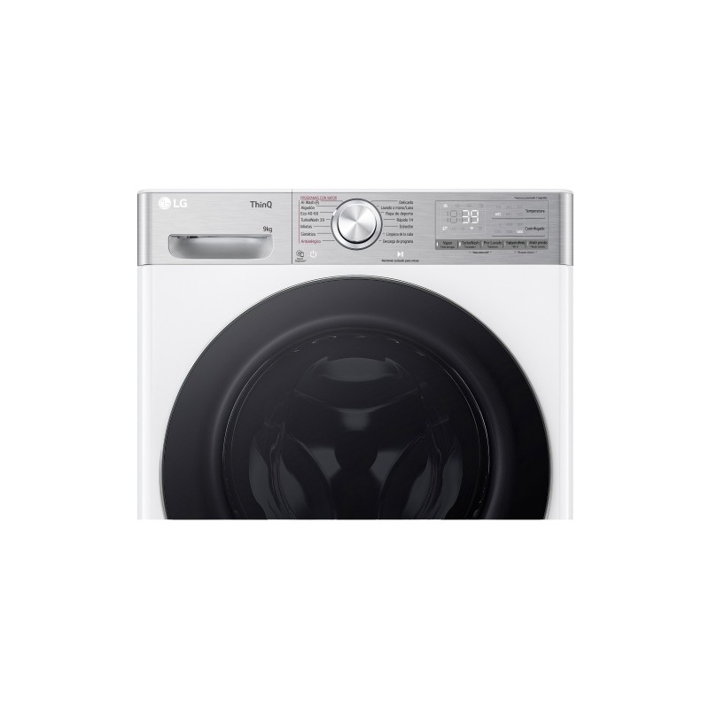 Lavadora LG F4WR9009A2W, 9kg, 1400 Rpm, 