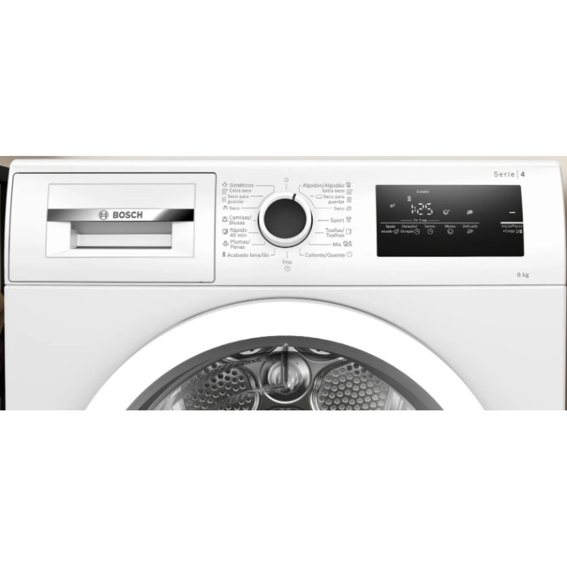 Bosch Serie 4 WRT85V92ES secadora Independiente Carga frontal 8 kg A++ Blanco