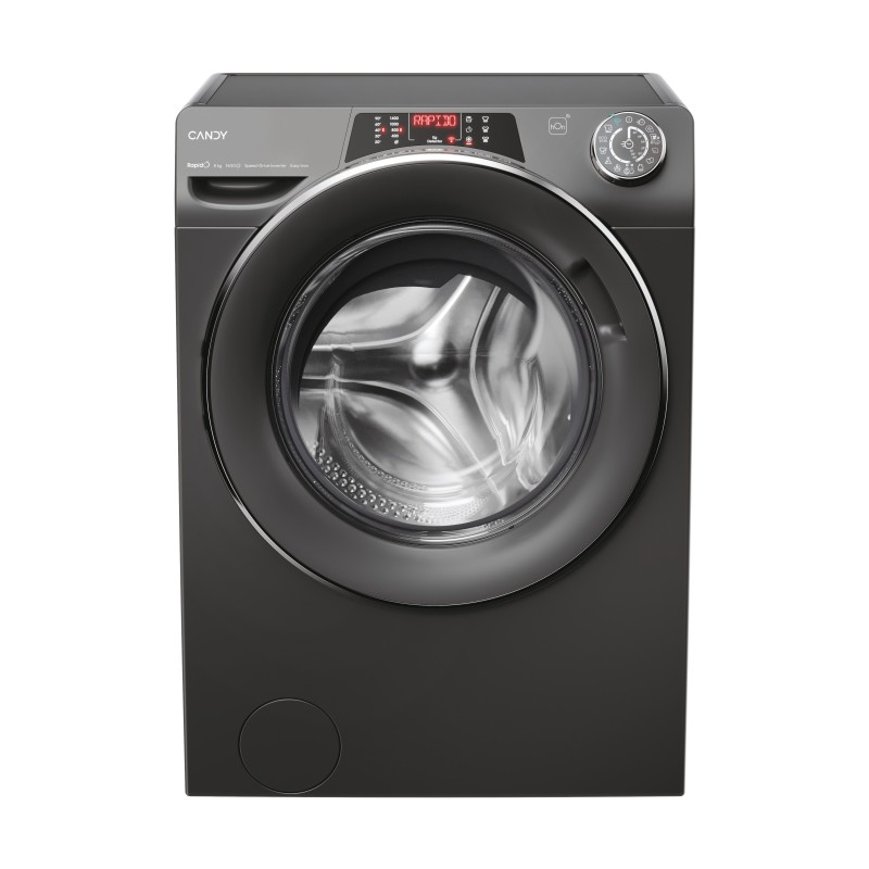 Candy RapidÓ RO1484DWMCRT 1-S lavadora Carga frontal 8 kg 1400 RPM Antracita