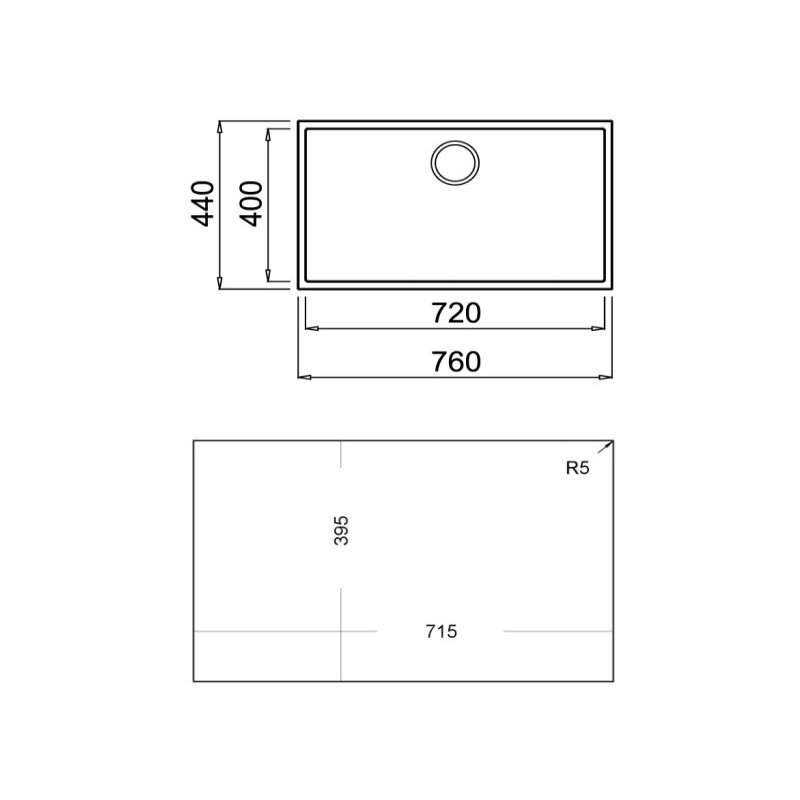 Fregadero Teka TEGRANITE SQUARE 72.40 TG