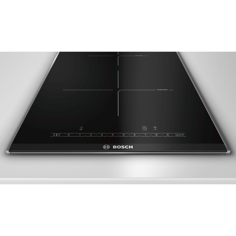 Bosch PIB375FB1E hobs Negro, Acero inoxidable Integrado Con placa de inducción 2 zona(s)