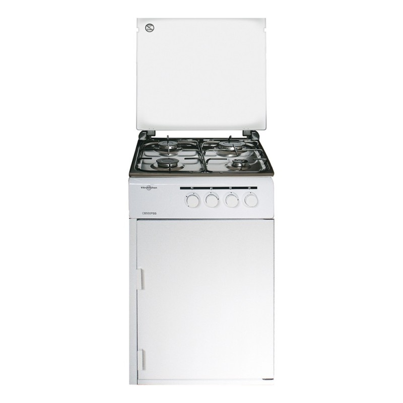 Cocina Vitrok CB560PBB, 4Fgos. 50x60 Blanca P. Bo
