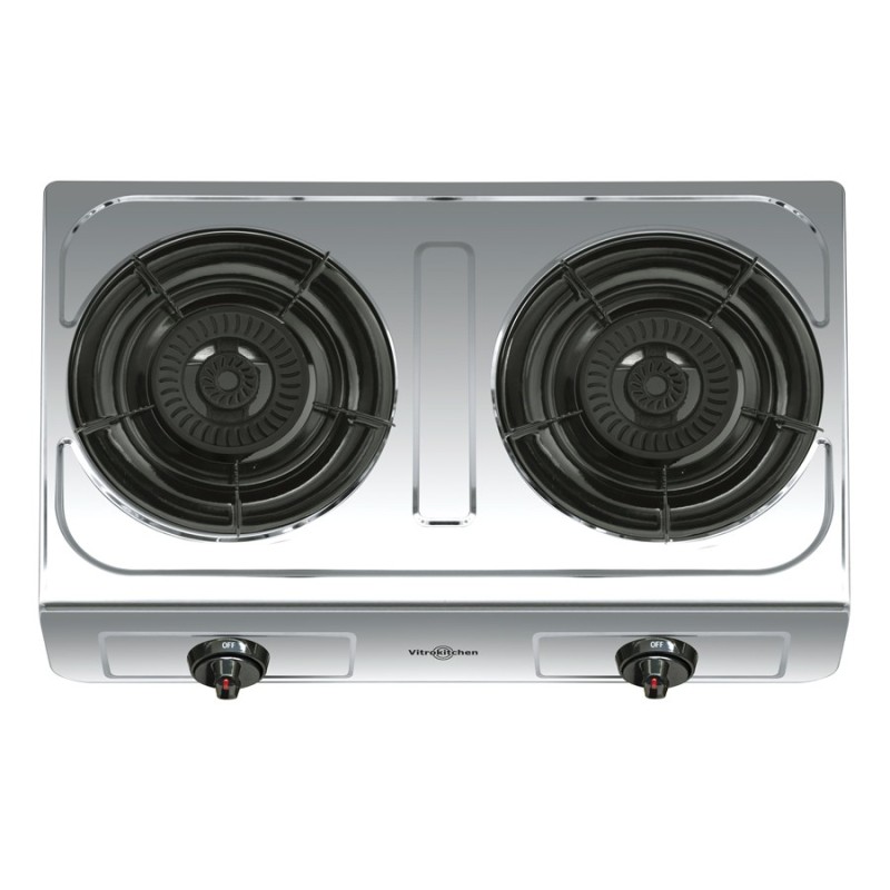 Hornillo Gas Vitrokitchen 265IB, 2 Fgos. (Triple)