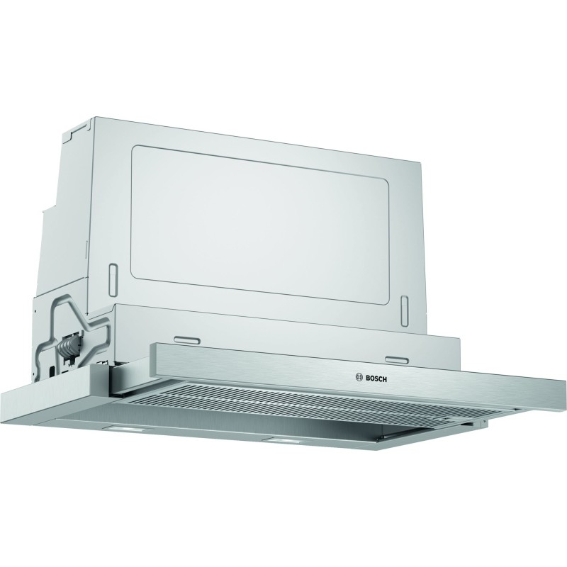 Bosch Serie 4 DFS067A51 campana Semintegrada (extraíble) Metálico, Plata 727,7 m³ h A