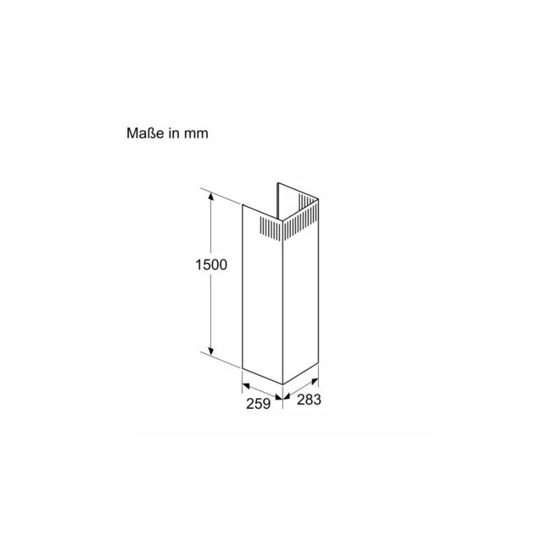 Acc. Bosch DWZ0BX6L1, Campana, Encastrab