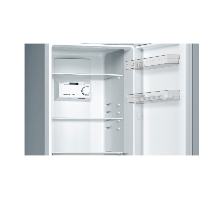 Bosch Serie 2 KGN33NLEB nevera y congelador Independiente 282 L E Acero inoxidable