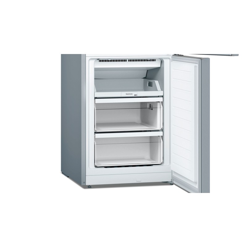 Bosch Serie 2 KGN33NLEB nevera y congelador Independiente 282 L E Acero inoxidable