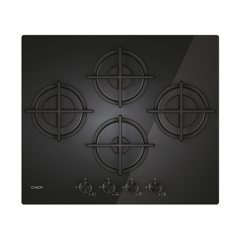 Placa Candy CSG6DTB, Gas, 60cm, 4 fuegos