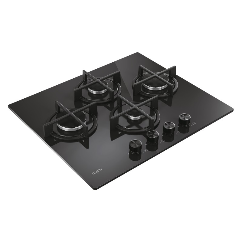 Placa Candy CSG6DTB, Gas, 60cm, 4 fuegos