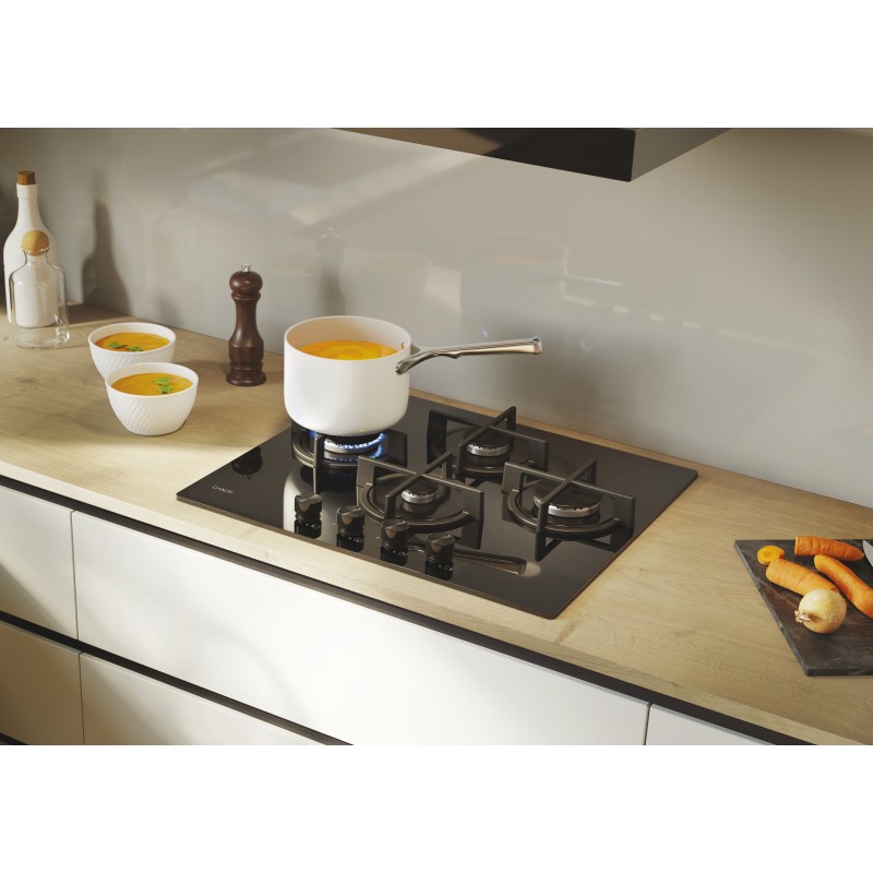 Placa Candy CSG6DTB, Gas, 60cm, 4 fuegos