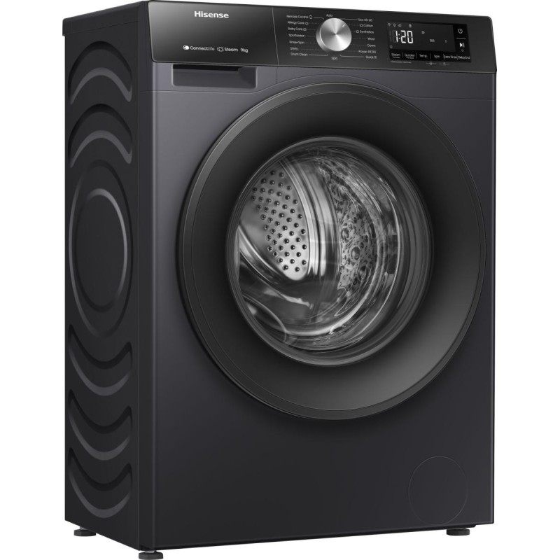 Lavadora Hisense WF3S9043BB3, A, 9 Kg, N