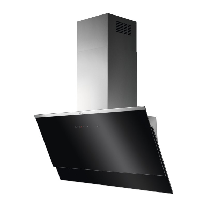 AEG DVE5971HG De pared Negro, Acero inoxidable 400 m³ h A