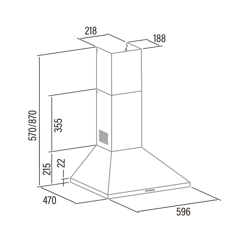 CATA V-6000 X De pared Acero inoxidable 480 m³ h C