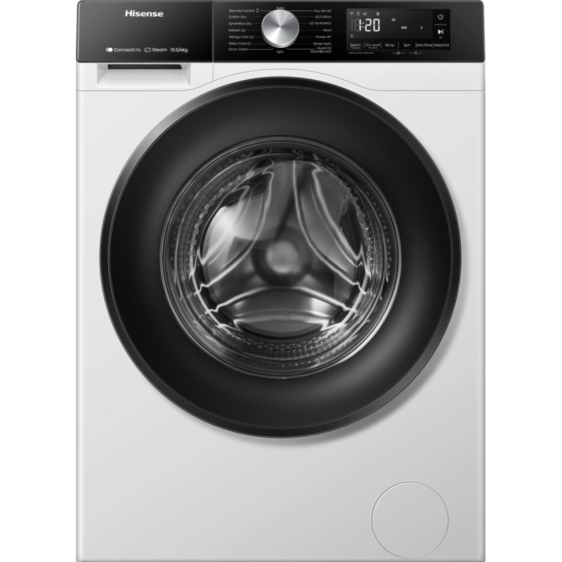 Hisense WD3S1043BW3 lavadora-secadora Independiente Carga frontal Blanco D