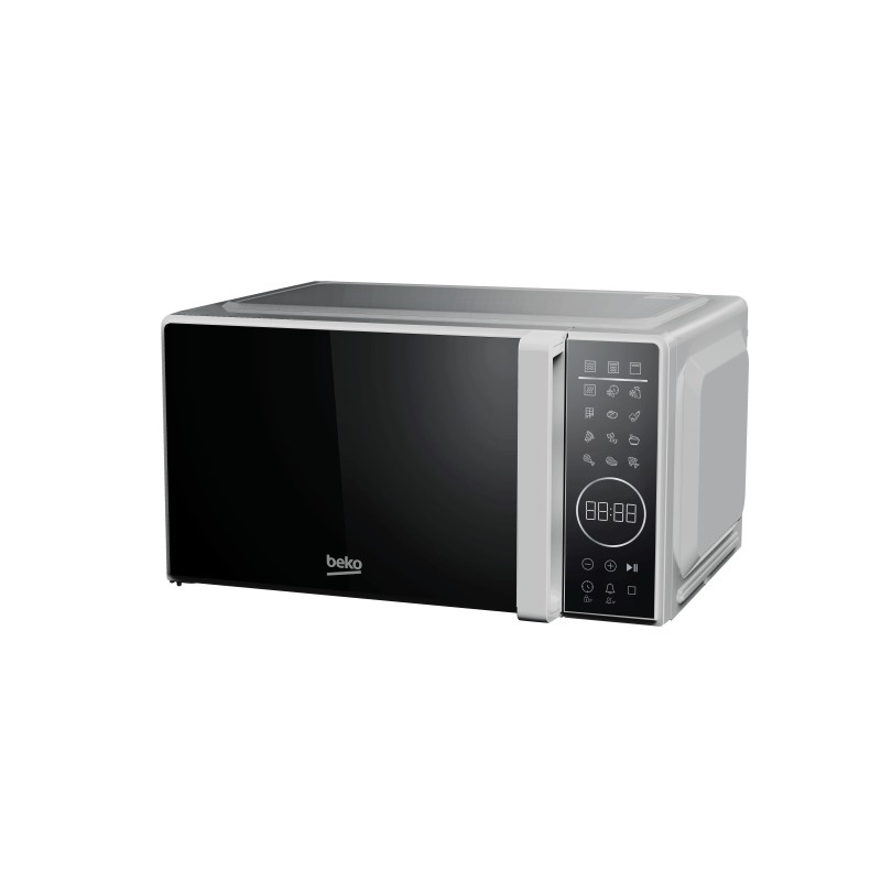 Beko MGC20130SFB microondas Encimera Microondas con grill 20 L 700 W Negro, Plata