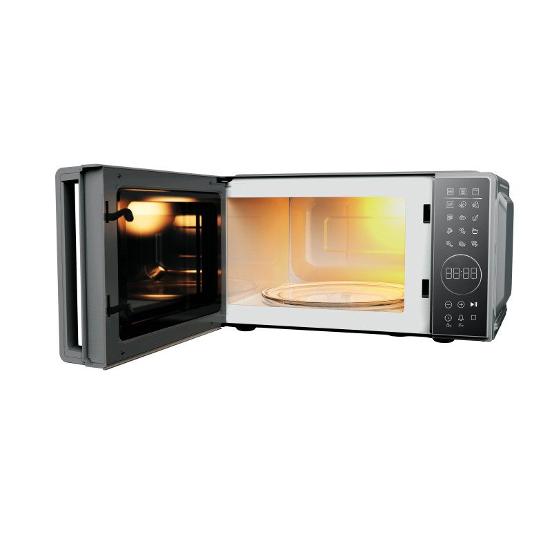 Beko MGC20130SFB microondas Encimera Microondas con grill 20 L 700 W Negro, Plata