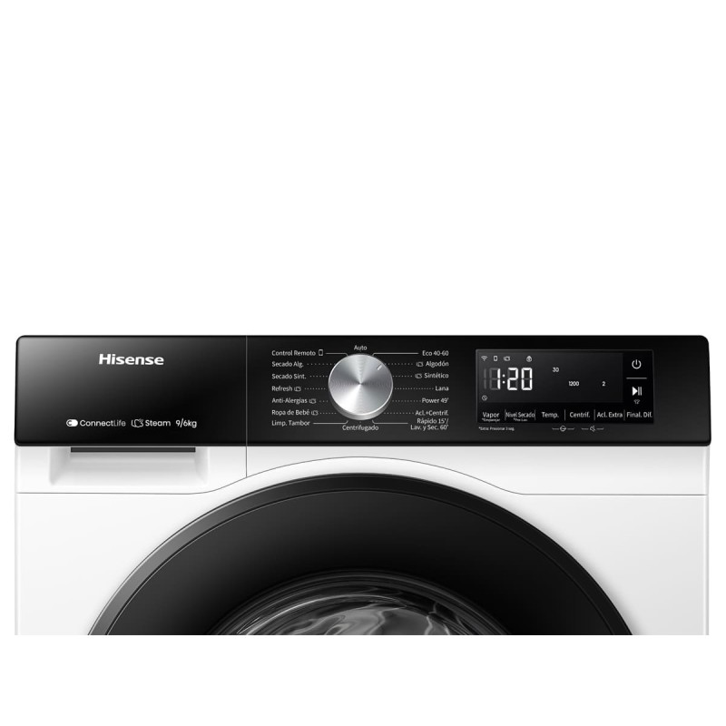 Hisense WD3S8045BW3 lavadora-secadora Independiente Carga frontal Blanco