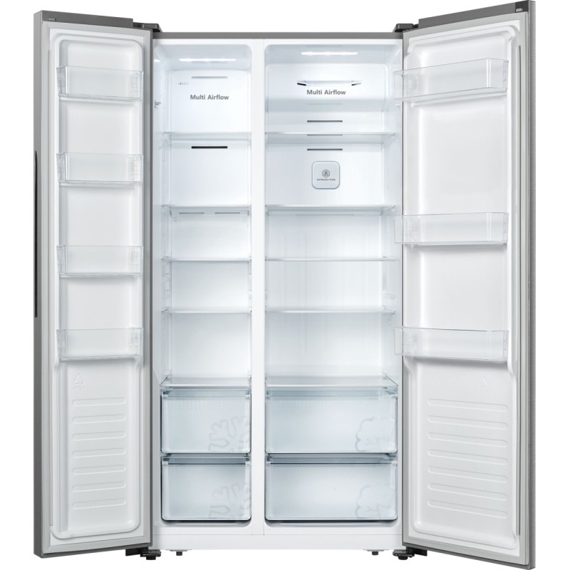 Hisense RS677N4ACC nevera puerta lado a lado Independiente 519 L C Acero inoxidable