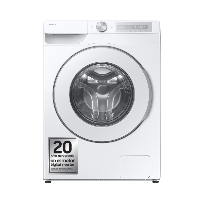 Samsung Lavadora 9kg Blanca AI Ecobubble™, Clasificación Energética A WW90DG6U85HHU3