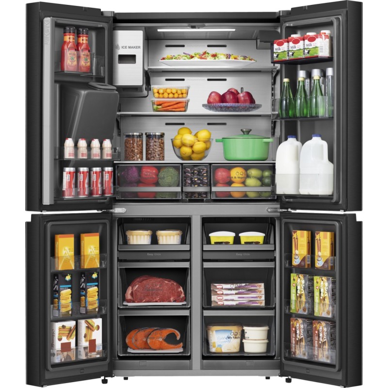 Hisense RQ760N4IFE nevera puerta lado a lado Independiente 577 L E Negro