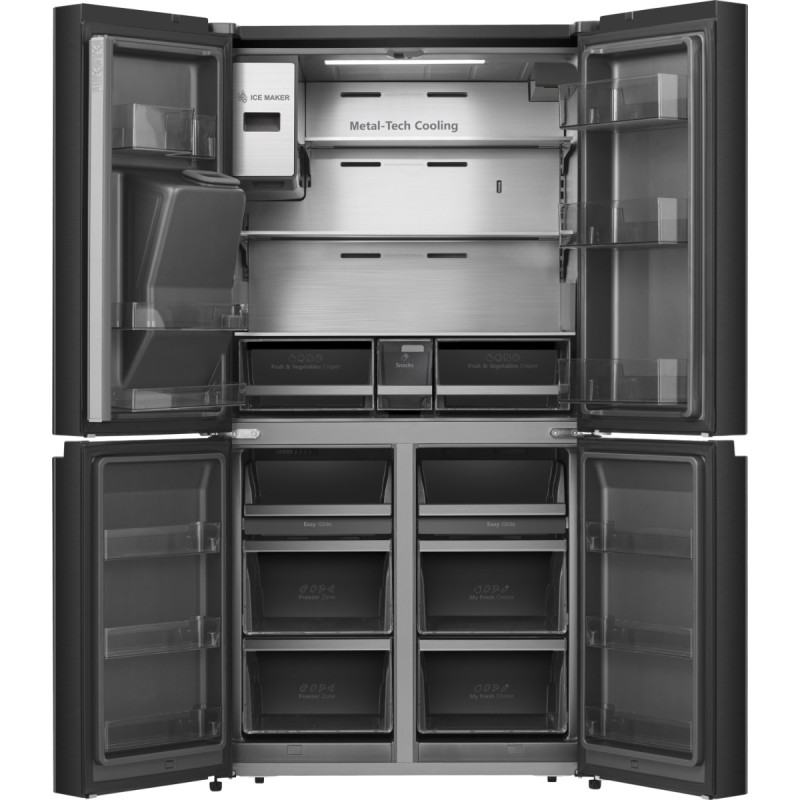 Hisense RQ760N4IFE nevera puerta lado a lado Independiente 577 L E Negro
