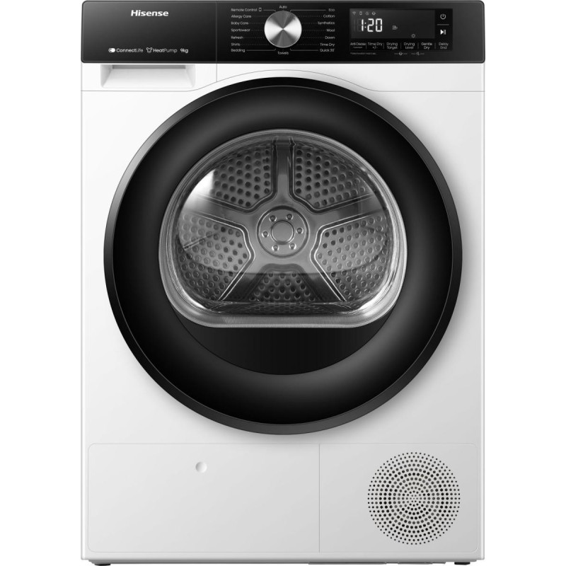 Hisense DH3S902BW3 secadora Independiente Carga frontal 9 kg A+++ Blanco