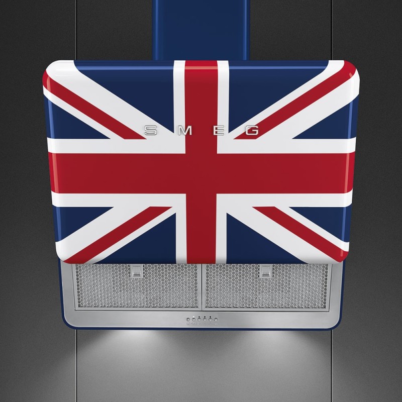 Campana Smeg KFAB75UJ, Inclinada, Materi