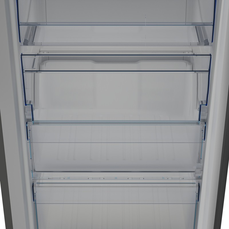 Beko RFNE290L41GN congelador Congelador vertical Independiente 256 L E Gris