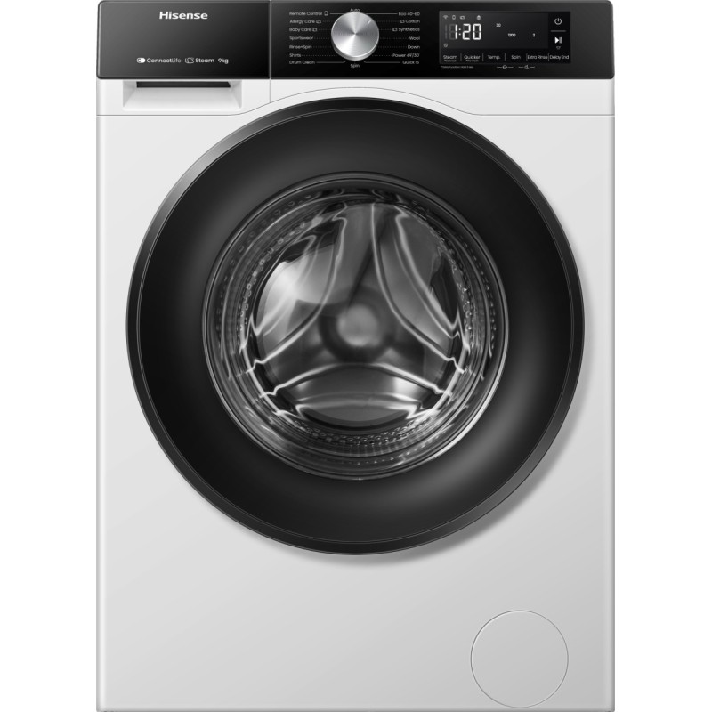 Hisense WF3S9043BW3 lavadora Carga frontal 9 kg 1400 RPM Blanco
